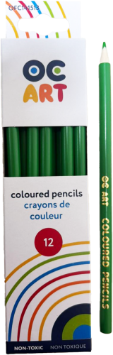 PENCIL CRAYONS OC 12/BOX - LIGHT GREEN