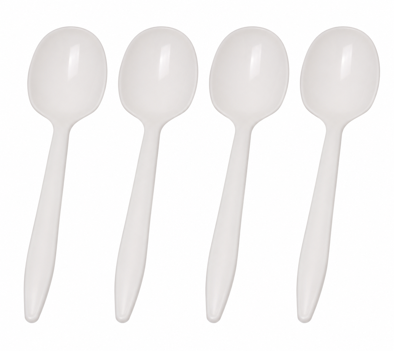 BIODEGRADABLE CORNSTARCH SOUP SPOONS 100/PKG
