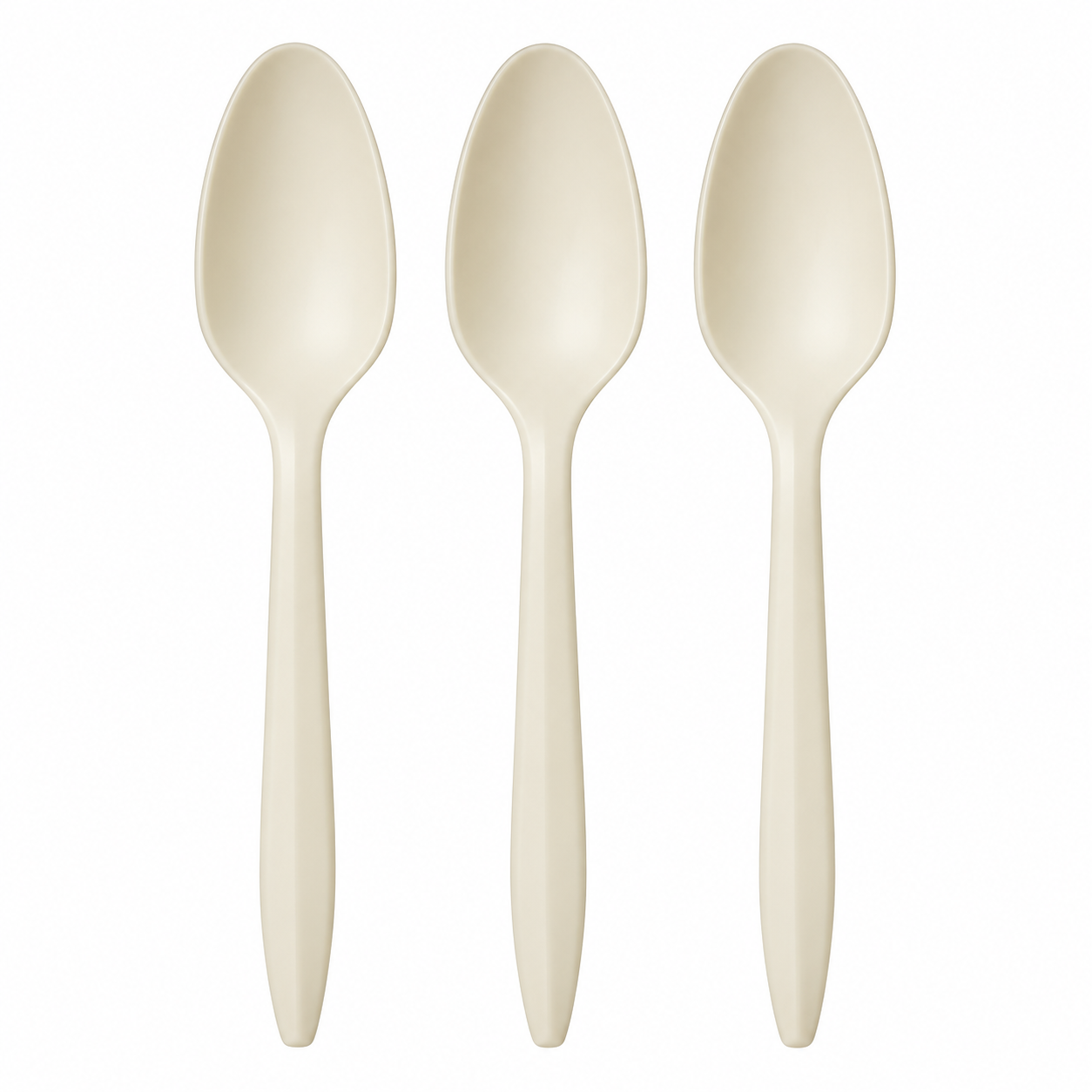 BIODEGRADABLE CORNSTARCH TEASPOONS 100/PKG