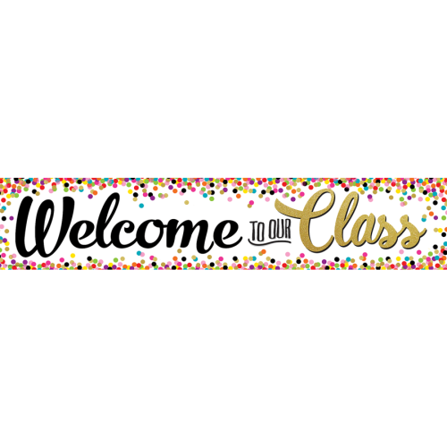 BANNER - HORIZONTAL "WELCOME TO OUR CLASS"