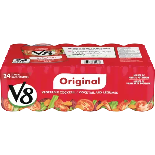 V8 ORIGINAL VEGETABLE COCKTAIL 340ml 24/CASE