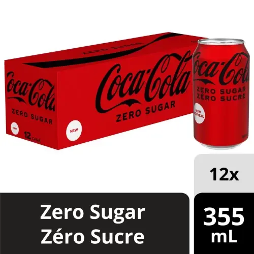 COCA-COLA ZERO SUGAR 355ml 12/CASE