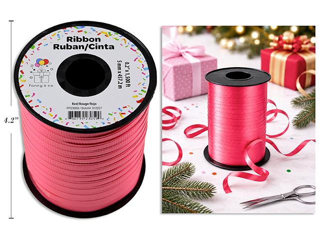 CURLING RIBBON 500 yds RED