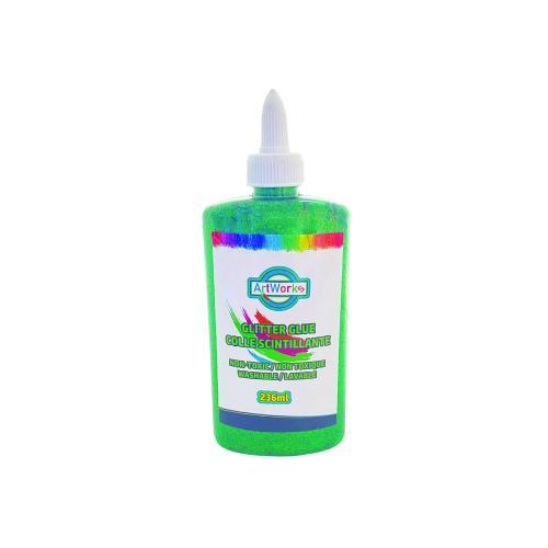 GLITTER GLUE 8oz GREEN