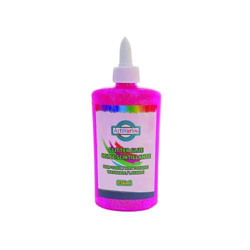 GLITTER GLUE 8oz PINK