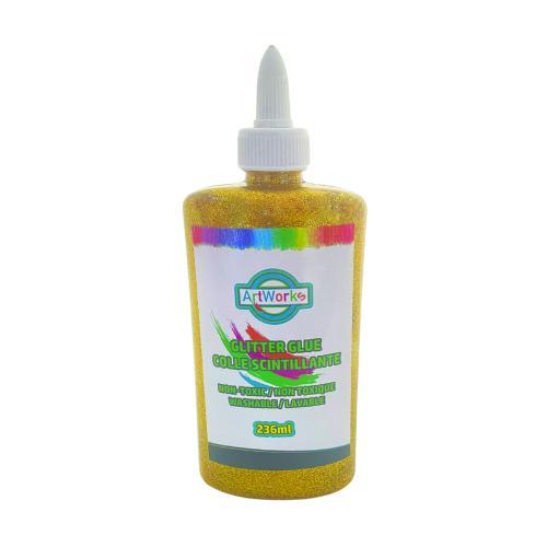 GLITTER GLUE 8oz GOLD