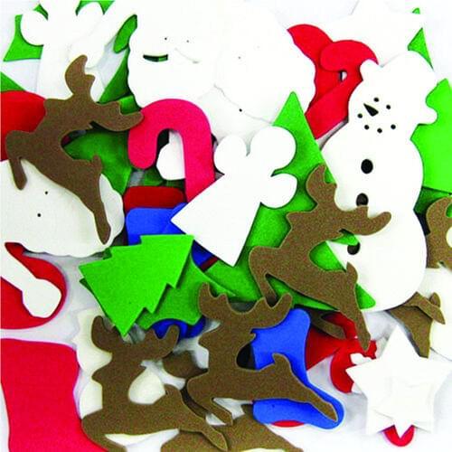 FOAM SHAPES CHRISTMAS 60/BAG