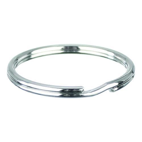 KEY RINGS SILVER 100/PKG