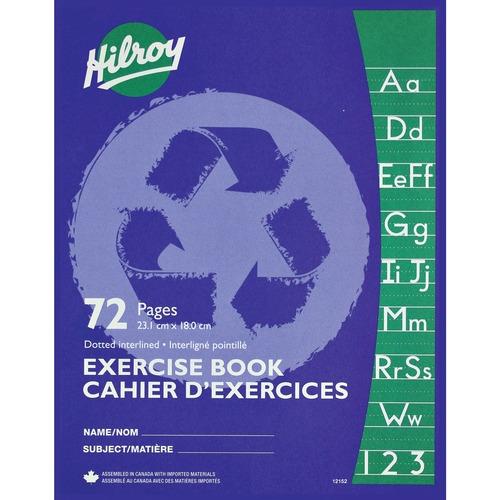 EXERCISE BOOK 7" x 9" 72 PG HDH LINED 7/16" x 7/32" 12/PKG
