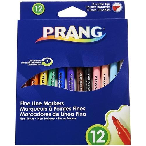 MARKER NON-WASHABLE FINE TIP 12/PKG