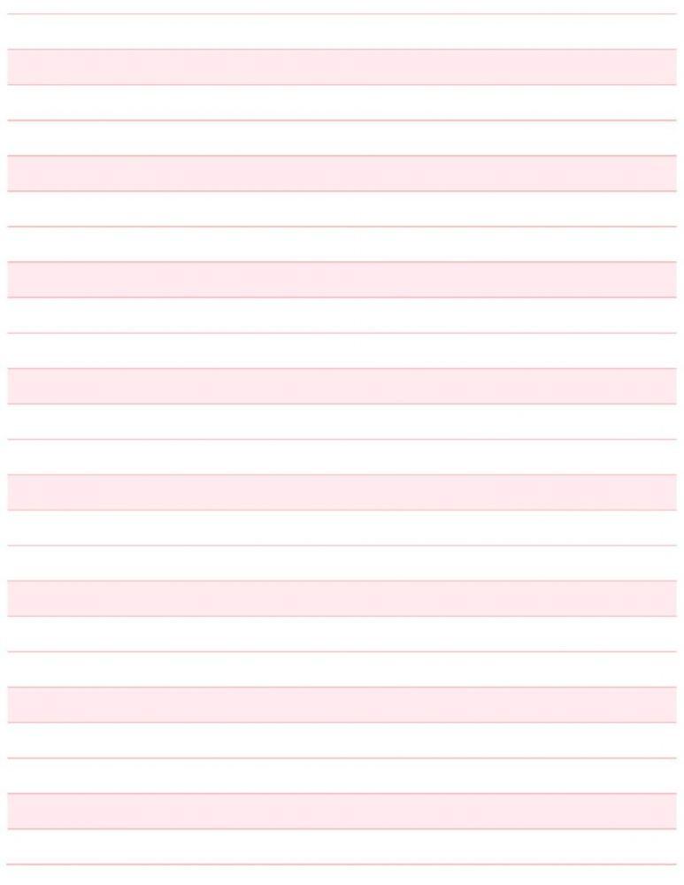 MONTESSORI PAPER PINK LINED 8.5" x 7" 500/PKG
