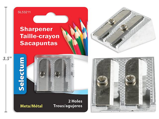 HANDHELD 2HOLE METAL SHARPENER