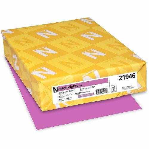 PAPER, ASTROBRIGHTS 24lb 8.5" x 11" 500/PKG OUTRAGEOUS ORCHID