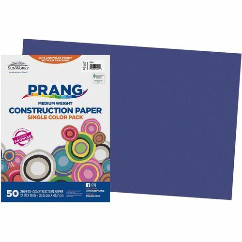 CONSTRUCTION PAPER 12" x 18" BLUE 50/PKG