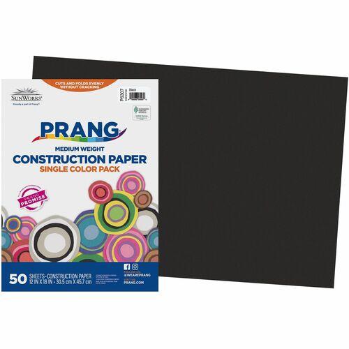 CONSTRUCTION PAPER 12" x 18" BLACK 50/PKG