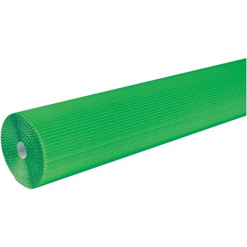 CORRUGATED ROLL, 48" x 25' - APPLE GREEN