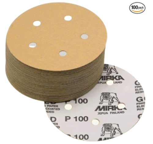 MIrka 23-321-180 GOLD 5" PSA 5H P180, 100 Discs/Box