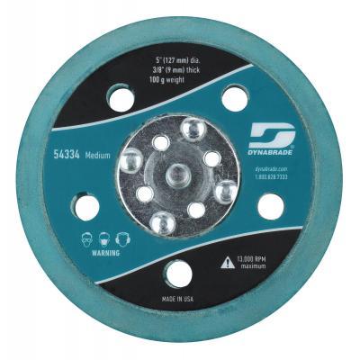 Dynabrade 54334 5" Multi-Hole Vac. Pad, Hook Face, Medium
