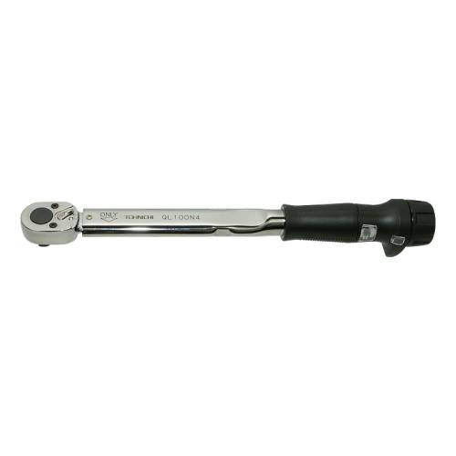 Tohnichi QL100N4 Ratchet Head Type Adjustable Torque Wrench, 20-100, 1N.m, 1/2? Square Drive