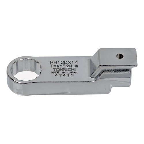 RH12DX14 Ring Head, 12D, 14 mm Width, 59 N.m Allowable Torque Value