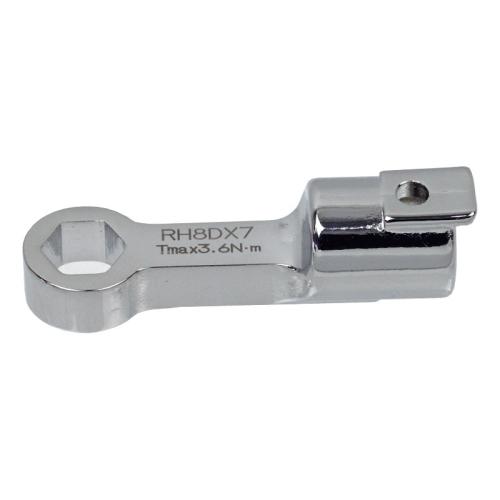 RH8DX7 Ring Head, 8D, 7 mm Width, 3.6 N.m Allowable Torque Value Outside Width 12mm, Thickness 6mm, Length 35mm