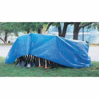 Multiple Use Tarp, 20 ft W x 20 ft L, Polyethylene, Blue