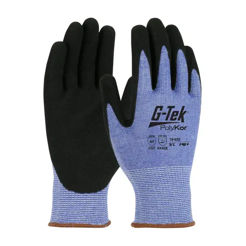 PIP-16-635-XXL: Seamless Knit PolyKor® Blended Glove with Nitrile Coated MicroSurface Grip on Palm & Fingers (12/PACK) A5