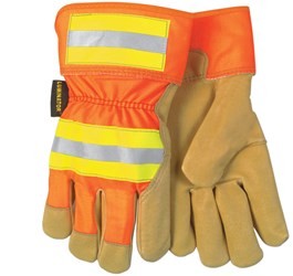 LUMINATOR GLOVES - ORANGE/SAFETY STRIPES, SMALL