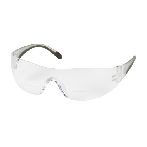 Zenon Z12R™ Rimless Safety Readers with Clear Temple, Clear Lens and Anti-Scratch Coating - +2.00 Diopter