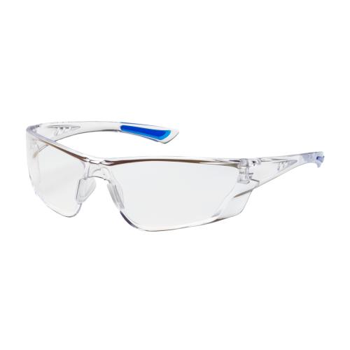 PIP-250-32-05:  Rimless Safety Glasses with Clear Temple, Clear Lens & Gray Lens and Anti-Scratch / FogLess® 3Sixty™ Coating