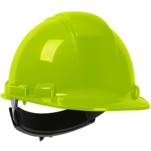 PIP Cap Style, HDPE Shell, 4-Point Textile Suspension, Ratchet Adjustment- YELLOW