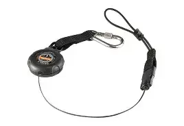 ERGODYNE-3001: 19301 Retractable Tool Lanyard - Stainless-Steel Carabiner and Loop - 2lbs