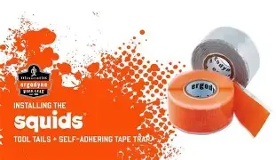 ERGODYNE-3755: 19755 Self-Adhering Tool Tethering Tape, 12ft roll // 3.7m x 1in // 2.5cm wide