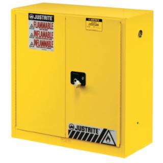 ORS-400-894500: Justrite Yellow Safety Cabinets for Flammables, Manual-Closing Cabinet, 45 Gallon