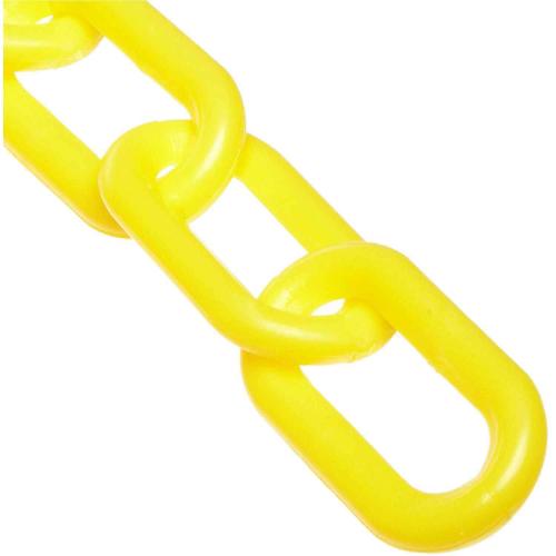 SHS-500-Y - 500-Y: 2" X 100' YELLOW PLASTIC CHAIN
