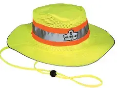 ERGODYNE-8935MF: Chill-Its 8935MF Hi-Vis Ranger Sun Hat - Microfiber Cooling