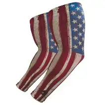 12193:CHILL ITS 6695 SUN PROTECTION ARM SLEEVE AMERICAN FLAG M/L