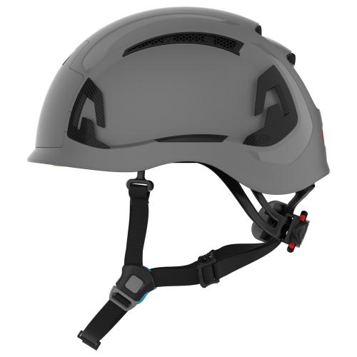 PIP-280-EVOALT-40-282200: NEXGEN LOGO GRAY TYPE 2 NON VENTED INDUSTRIAL CLIMBING HELMET W/ RATCHET