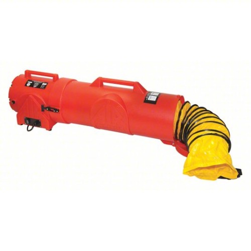 AIR SYSTEMS INTERNATIONAL Confined Space Fan: 115 V AC, 8 in Duct Dia, 1/3 hp Horsepower, Red
