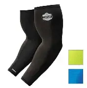 ERGODYNE-12383: Chill-Its 6690 MEDIUM BLACK Cooling Arm Sleeves - Performance Knit (Pair)