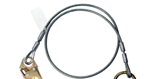 MSA Anchorage Connector Extension, 12' Cable, 36C snaphook & O-Ring