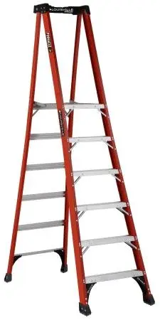 LOUISVILLE-FXP1806HD: LOUISVILLE LADDER 6-FOOT FIBERGLASS PINNACLE PRO PLATFORM PLATFORM LADDER, TYPE IAA, 375-POUND LOAD CAPACITY, FXP1806HD