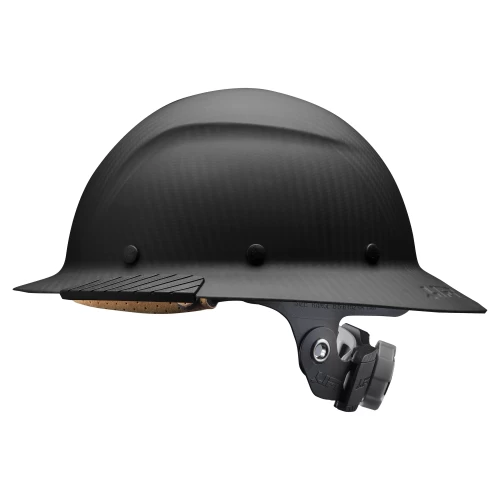 DAX CARBON Fiber-Reinforced Plastic Hard Hat (Matte Black) - Full Brim Hard Hat