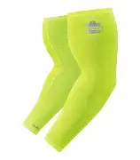 ERGODYNE-12283: Chill-Its 6690 MEDIUM LIME Cooling Arm Sleeves - Performance Knit (Pair)