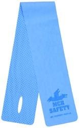 MCR Safety Cooling Products 1 Piece Blue Cooling Neck Wrap Lightweight PVA Fabric