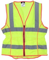 HI-VIS FLUORESCENT LIME MESH VEST, SMALL