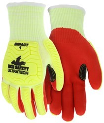 ULTRATECH GLOVES - YELLOW/ORANGE, MEDIUM