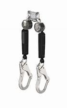 MSA V-TEC WEB PFL, 6', twin-leg, AL36CL aluminum small swivel snaphook, twin link aluminum triple action carabiner