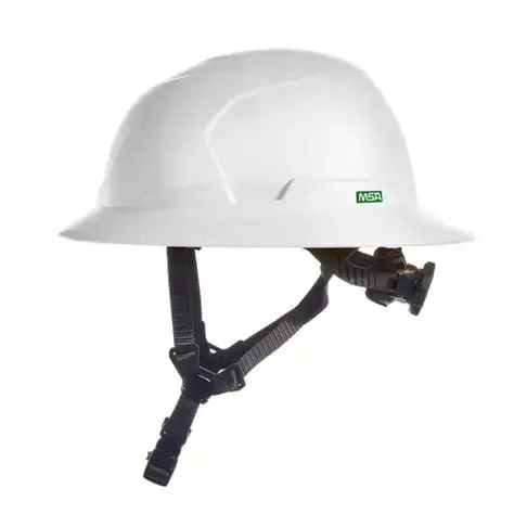 10250593-BL94464: HELMET V-GARD H2 FULL BRIM NON-VENTED CLASS 2 HARD HATS - WHITE (DESHAZO LOGO BL94464)