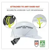 ERGODYNE-3157: 19156 Coiled Hard Hat Lanyard with Buckle - 2lbs / 0.9kg